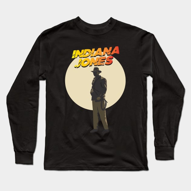 Indiana Jones Long Sleeve T-Shirt by mypointink